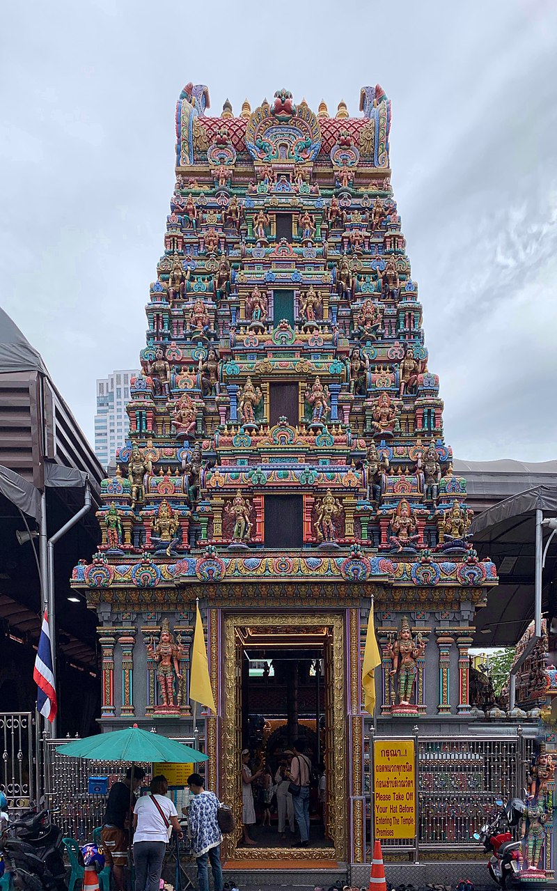 Sri Mahamariamman Temple, Bangkok (Image by Chainwit via Wikipedia)